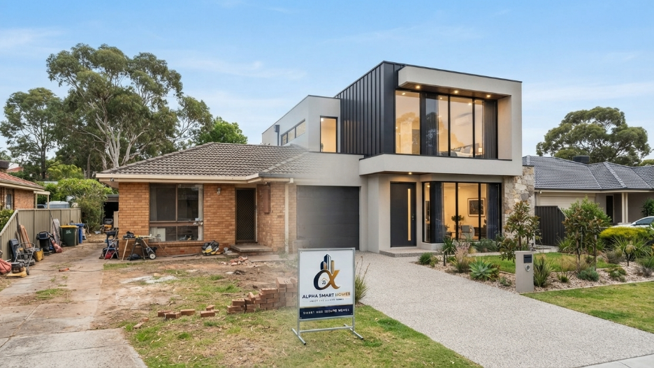 Knock down rebuild transformation by Alpha Smart Homes
